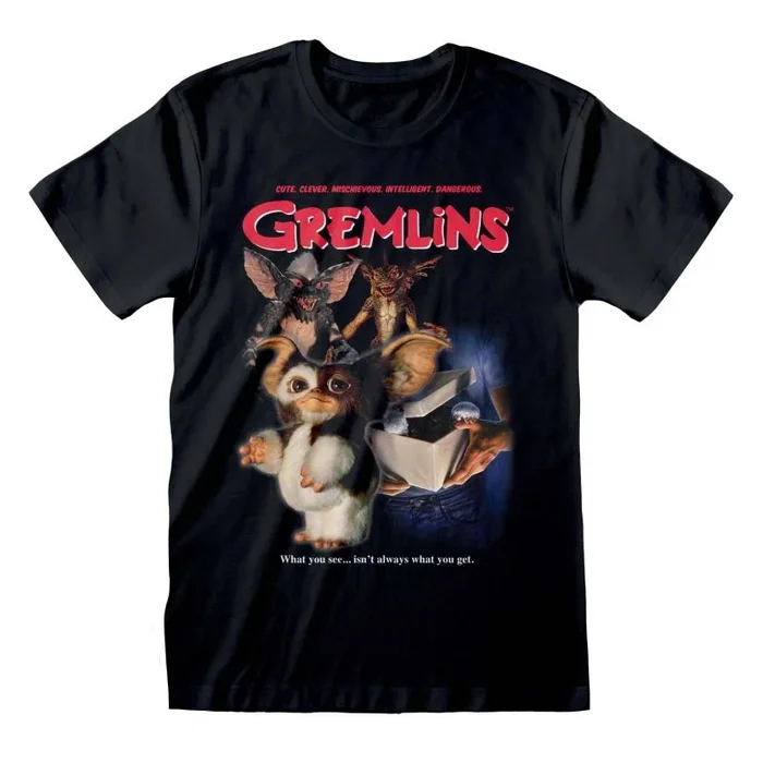 Gremlins – homeage style (unisex black t-shirt) large