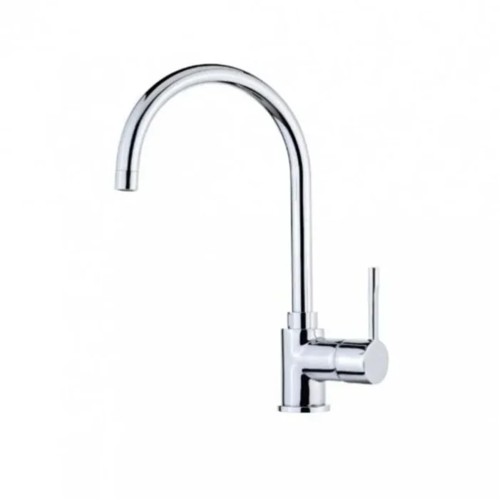 Grifo De Cocina Teka Monomando Sp 995 Color Cromo Ref 559950200 Caño Alto Giratorio