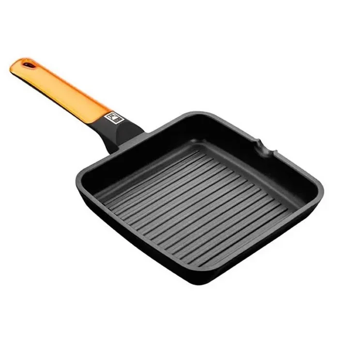 Grill bra efficient a281422/ ø22cm/ aluminio fundido/ apto para inducción