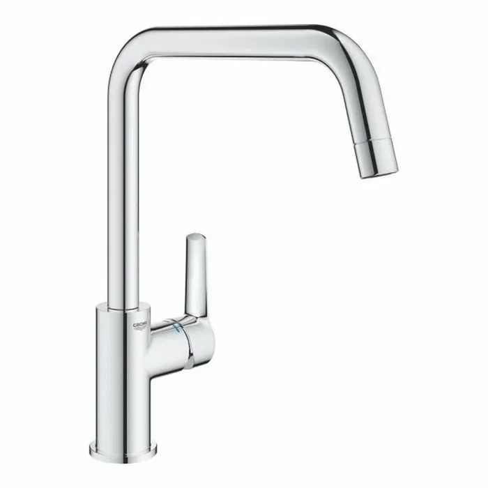 GROHE Start QuickFix, Grifo de cocina (caño alto en U, giro de 150º, menor consumo de agua, sistema de instalación rápida), cromo, 30470000