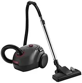 GRUNDIG VCC 3850 A-Aspiradora con Bolsa, 800 W, 2,1 L, Material del Tubo: Cromado, Negro y Rojo