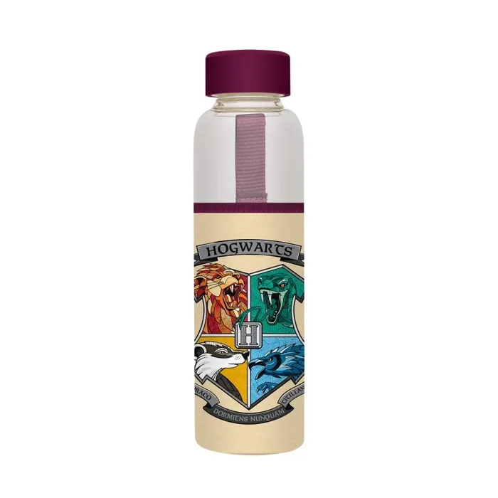 Grupo Erik Botella agua cristal Harry Potter – Botella cristal 500ml : Botella agua niños, Harry Potter regalos | Botella termica 500ml – Botellas de agua con funda protectora