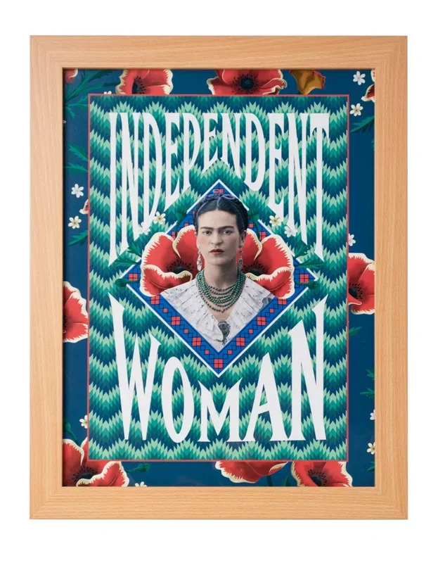 Grupo Erik Cuadro Decorativo Frida Kahlo Independent Woman, 30X40 Cm