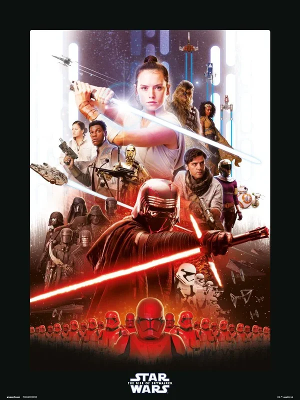 Grupo Erik Lámina Decorativa Star Wars EP.IX, Multicolor, 30 x 40 cm