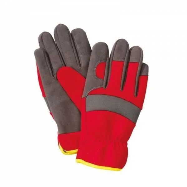 Guantes de jardinero WOLF-Garten GH-U 8, protección profesional para jardinería, diseño ergonómico, resistentes, transpirables, color negro y rojo