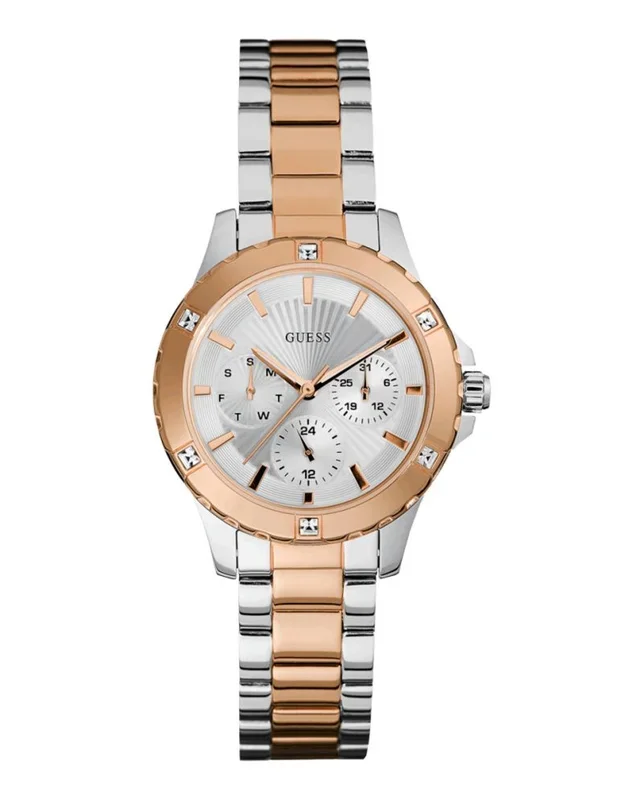 Guess Reloj Analogico para Mujer de Cuarzo con Correa en Acero Inoxidable W0443L4