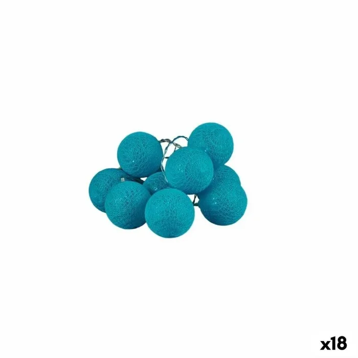 Guirnalda de bolas led turquesa 2 m 3,5 x 3,5 x 200 cm (18 unidades)