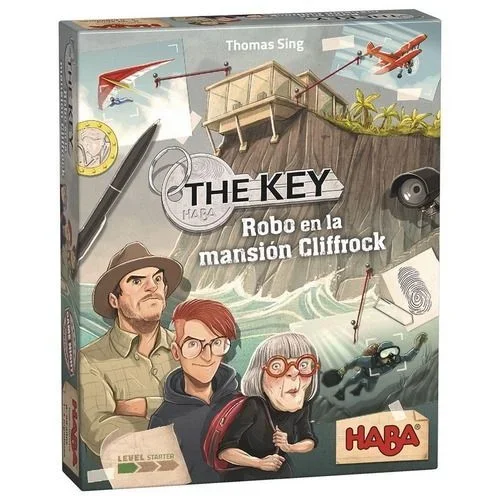 HABA 305546 – The Key – Robo en la mansión Cliffrock, Juego de acertijos, a Partir de 8 años