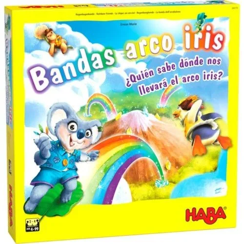 HABA 306179 – Bandas Arco Iris, Juego de estimación de distancias. Más 4 años