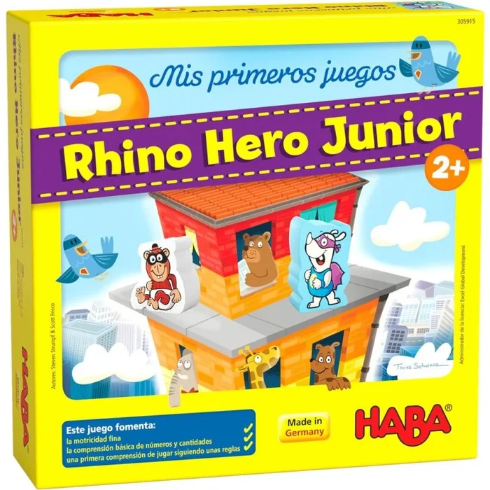 HABA 306426 – Rhino Hero – Missing Match, Juego Infantil de Mesa de atención. Más 4 años