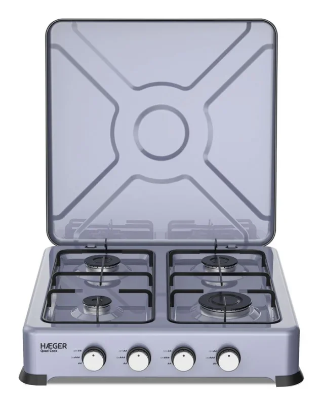 Haeger GC-04E.023A hobs Gris Encimera 50 cm Encimera de gas 4 zona(s)