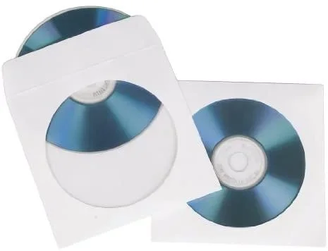 Hama CD-ROM Paper Sleeves 50, White 50 discos Blanco