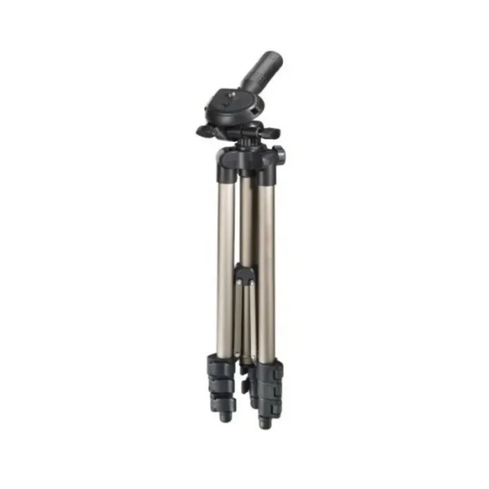 Hama Star 05 – Trípode para cámaras foto/video, 106.5 cm, aluminio, cabeza 3D, color dorado/negro (020509)