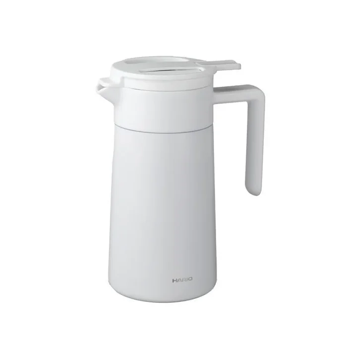 Hario Servidor térmico con revestimiento de cerámica, 600 ml, color blanco