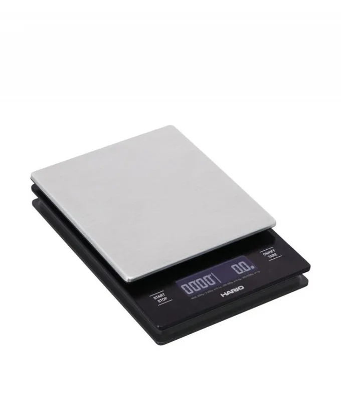 Hario VSTM-2000HSV báscula de cocina Negro, Plata Encimera Rectángulo