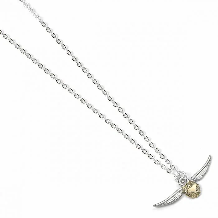 Harry Potter – Colgante y Collar Chapado en Plata con Texto Vif d’Or