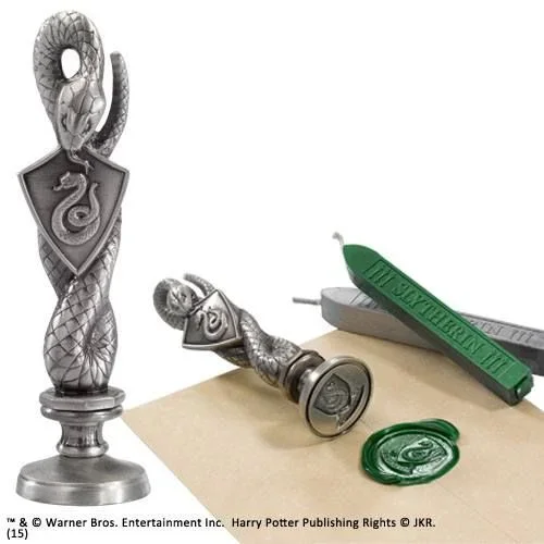 Harry potter sello de lacre slytherin 10 cm