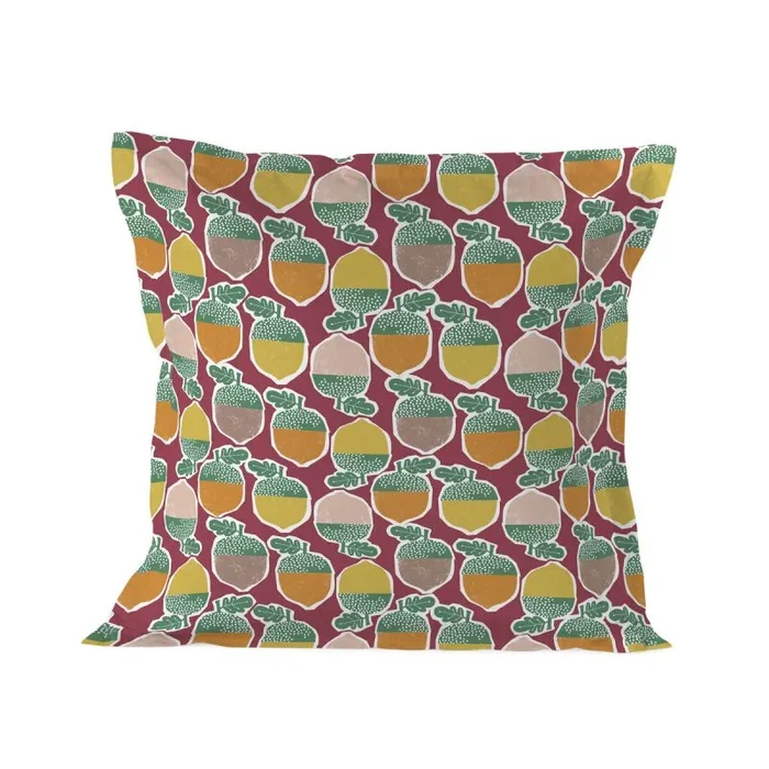 Harvestwood Funda Almohada Multicolor, 80×80 cm, 100% Algodón, Calidad de 150
