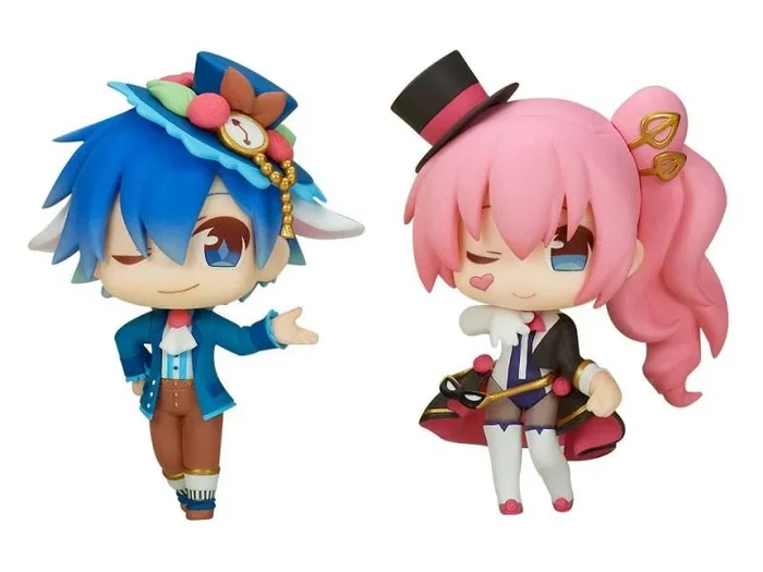 Hatsune miku estatuas pvc kaito & megrine ruka 10 cm