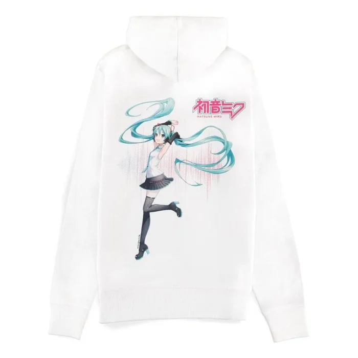 Hatsune miku sudadera capucha white talla xxl
