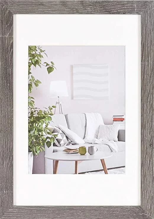 Henzo modern frame grey 20×30 wood incl. passepartout 8105518