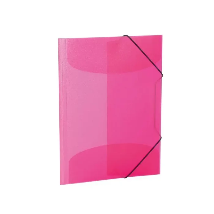 HERMA 19517 Carpeta de dibujo Translúcido en Rosa, A3, plástico resistente, con 3 solapas interiores, carpeta de 1 palmo