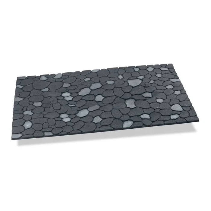 Hidalgo Felpudo Gris Goma 45 x 75 cm 75 x 45 cm Piedras – Marca EAN: 8421531039673