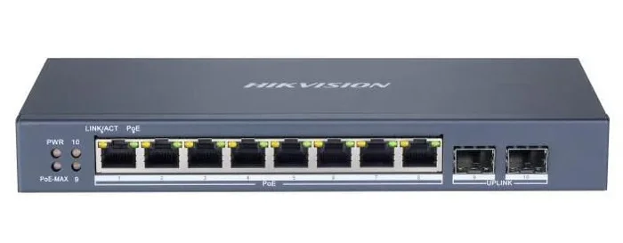 Hikvision Switch DS-3E1510P-EIV2 10 Puertos 110W PoE