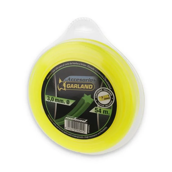 Hilo dispensador para desbrozadora – sección estrella ø3,0 mm 54 m
