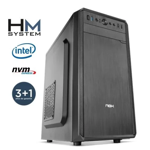 HM Corus C7+ – Minitorre MT – 11ª gen – Intel Core i7 11700 – 16 GB DDR4 – 500 GB SSD M.2 NVMe – Grabadora – USB 3.0 – 4 años garantía – 30 días DOA