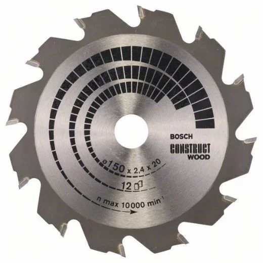 Hoja de sierra circular PRO Construct Wood, 150 x 2,4 x 20 mm