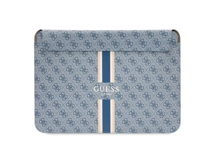 Housse magnétique pour ordinateur 13″ & 14″ guess – modèle stripe 4g – bleue