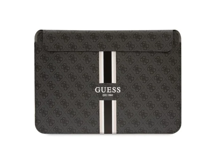 Housse magnétique pour ordinateur 13″ & 14″ guess – modèle stripe 4g – noire