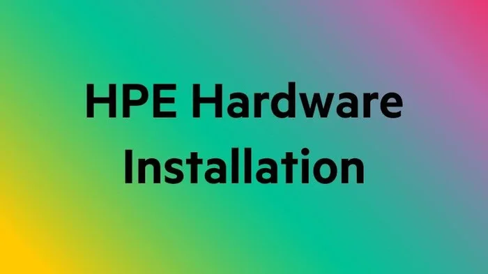 HPE Installation ProLiant DL1000/DL2000 Service