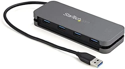 Hub USB 3.0 de 4 Puertos USB-A – Ladrón USB 3.2 Gen 1 SuperSpeed de 5Gbps Portátil Tipo A – Alimentado por el Bus USB – Concentrador USB para Ordenador de Sobremesa o Portátil