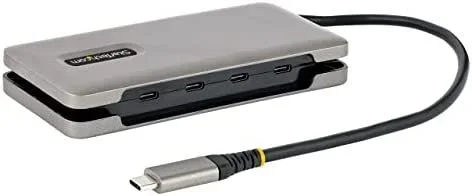 Hub USB C de 4 Puertos, 4 Puertos USB Tipo C, USB 3.1 de 10Gbps – Concentrador Ladrón USB Tipo C con Entrega de Alimentación PD de 100W Pass Through – con Cable de 32cm