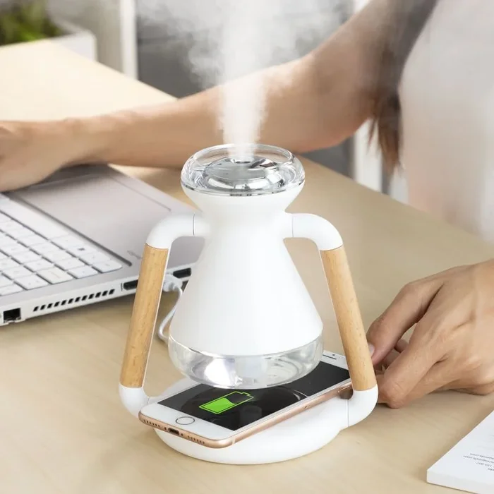 Humidificador Difusor de Aromas y Cargador Inalámbrico 3 en 1 Misvolt InnovaGoods marca INNOVAGOODS