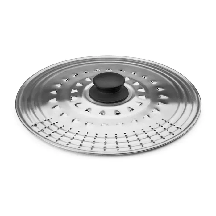 IBILI, Multiusos Antisalpicaduras, Acero Inoxidable, Sartenes y baterias de 26-28-30 cms, Tapa Colador, 26-28-30 cm