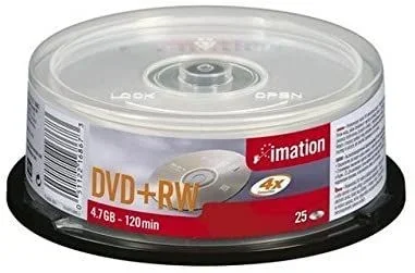 Imation DVD+RW 4x 4.7GB (25) 4,7 GB 25 pieza(s)