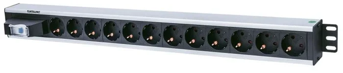 Intellinet 711449 unidad de distribución de energía (PDU) 12 salidas AC Negro, Gris