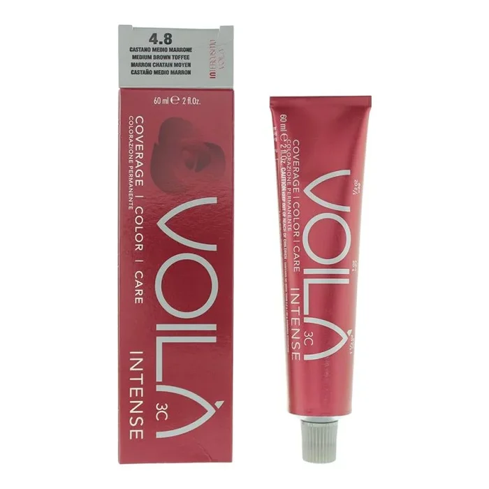 Intercosmo voilà 3c intense 60ml – 4.8 medium brown toffee