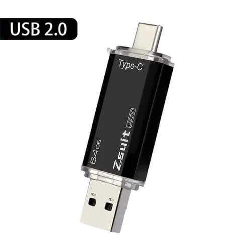 Interfaz 2 En 1 Zsuit ZstPC3 Tipo C Metal U Dish 32Gb (USB2.0) (Random)