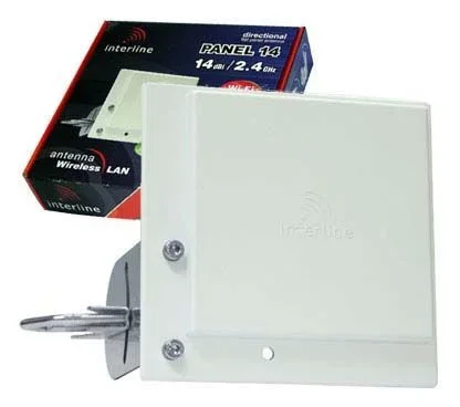 Interline ip-g14-f2425-hv (int-pan-14/24-hv) panel 14dbi / 2.4&raquo 2.5ghz – directional antenna, gain:&nbsp 14&nbsp dbi, connector: n female