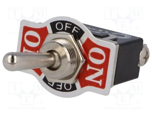 Interruptor Palanca Unipolar ON-OFF-ON 10A/250Vac 3 Posiciones