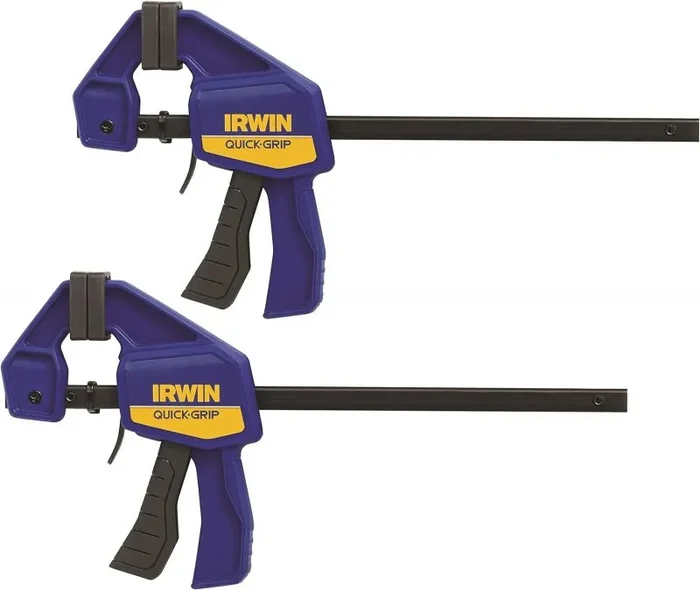 IRWIN T5462EL7 – Abrazadera de tornillo de Quick-Grip Irwin, 150 mm de largo (6 «) – paquete con 2 piezas