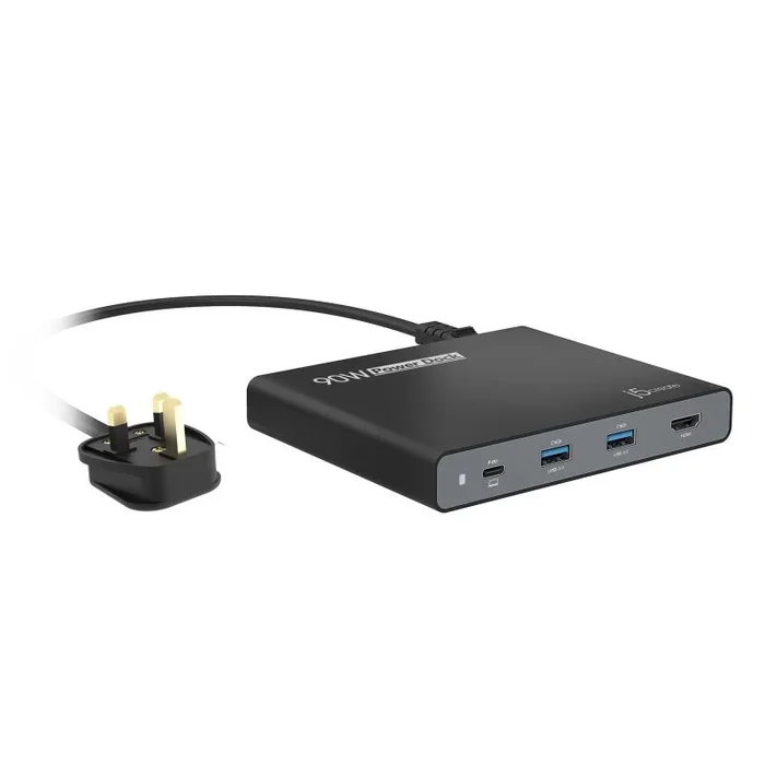j5create JCDP392-FN Base de viaje USB-C™ Integrada de 90 W – UK