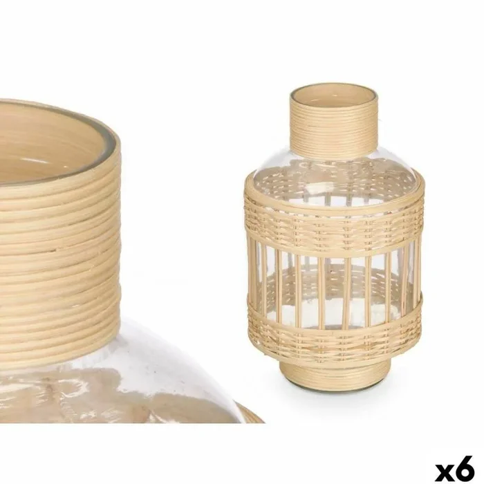 Jarra Decorativa SG-30554 Transparente Natural 16 x 27,5 x 16 cm (6 Unidades) – Marca: Gift Decor – EAN: 4899888771937