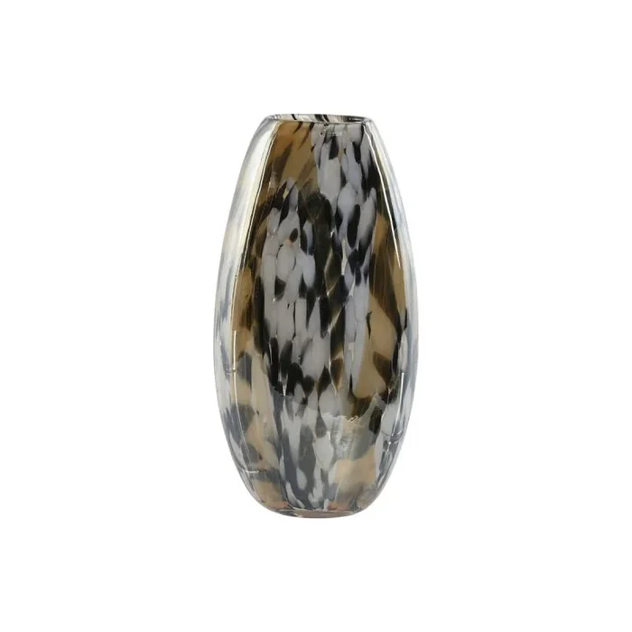 Jarrón Home ESPRIT Negro Crema Cristal Moderno 14,5 x 9,5 x 27,1 cm – Marca: Home ESPRIT – EAN: 8424002177249