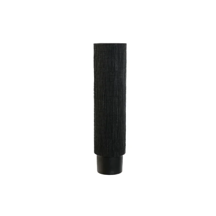 Jarrón home esprit negro resina colonial 12 x 12 x 47,5 cm