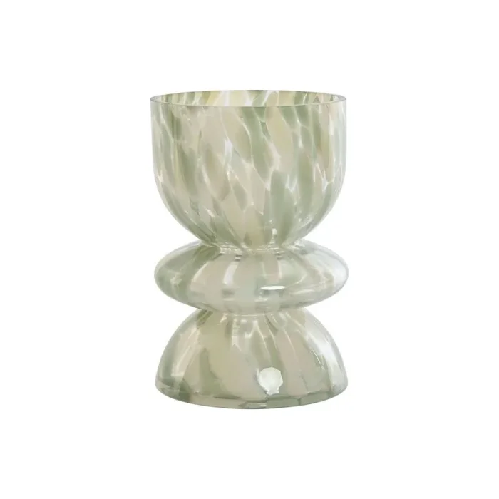 Jarrón Home ESPRIT Verde Crema Cristal Moderno 16 x 16 x 24 cm – Marca: Home ESPRIT – EAN: 8424002177461